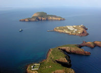 Vista aérea de las islas Chafarinas